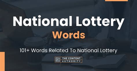 Slang for lottery (Related Terms) .
